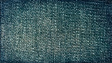 Mavi klasik denim kumaş. Keten kumaş dokusuna