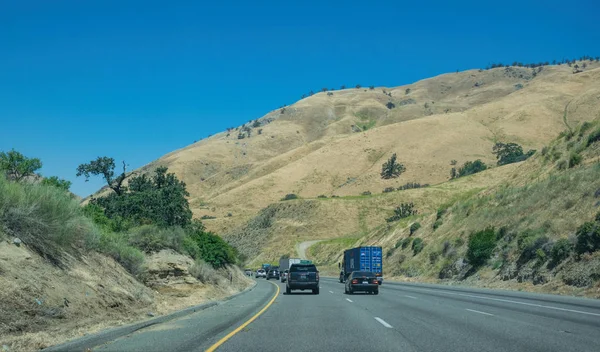 Los Angeles Kalifornie Usa Června 2017 Dálniční Pruh Automobilová Doprava — Stock fotografie