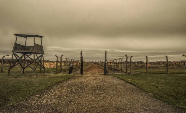 Auschwitz Polska Listopada 2019 Obóz Koncentracyjny Obóz Zagłady Auschwitz Birkenau — Zdjęcie stockowe