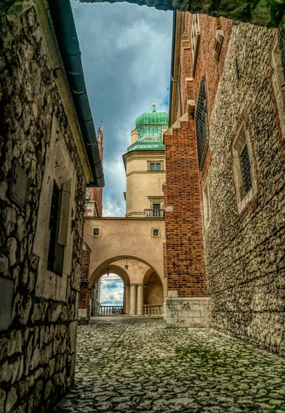 Krakkó Lengyelország 2019 November Lengyelország Királyainak Rezidenciája Wawel Kastély Ősi — Stock Fotó