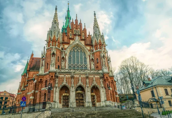 Krakau Polen November 2019 Oude Gotische Kerk Van Joseph Kazimierz — Stockfoto