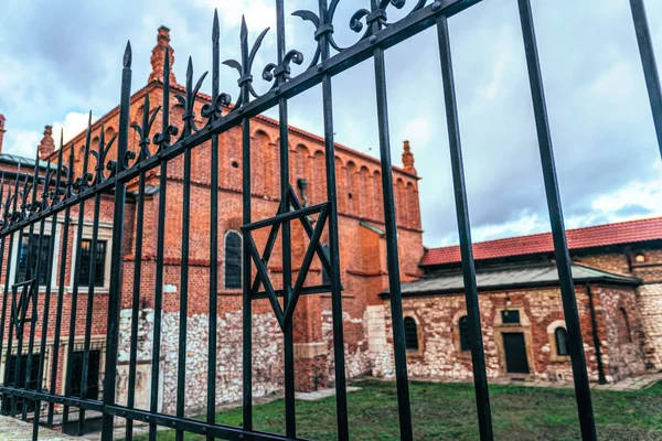 Cracovie Pologne Novembre 2019 Bâtiment Historique Vieille Synagogue Dans Quartier — Photo