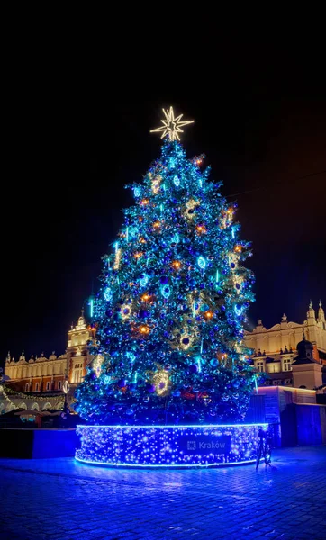 Мбаппе Польша Ноября 2019 Года Рождественская Елка Рыночной Площади Старого — стоковое фото