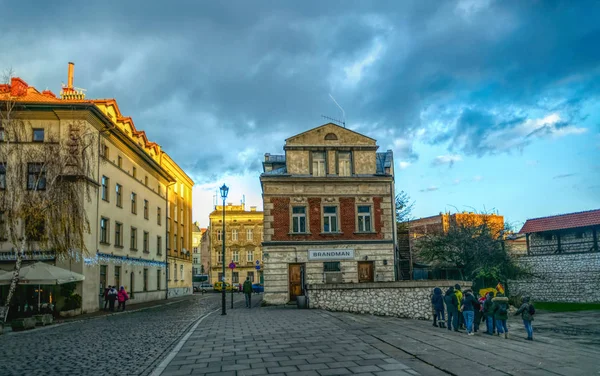 Cracovie Pologne Novembre 2019 Bâtiment Historique Haute Synagogue Dans Quartier — Photo