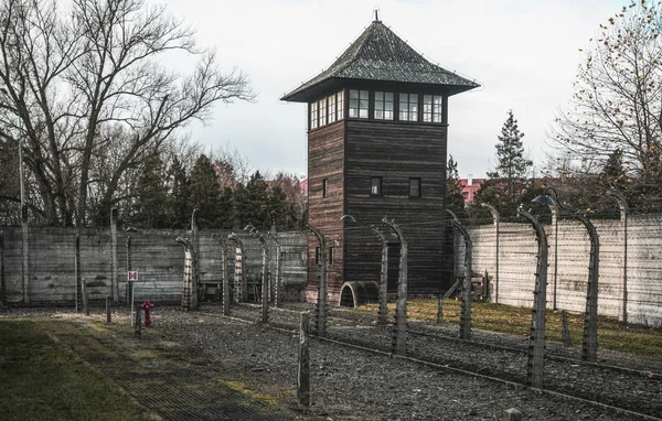 Auschwitz Lengyelország 2019 November Koncentrációs Munkatábor Auschwitz Birkenau Haláltábor Lengyelországban — Stock Fotó