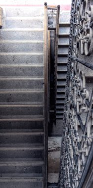 Staircase at the entrance of an old house in Budapest