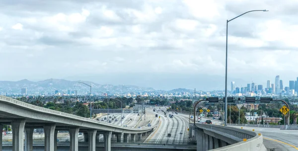 Los Angeles California Usa June 2017 Modern Concrete Overpasses Interchanges — Stock Photo, Image