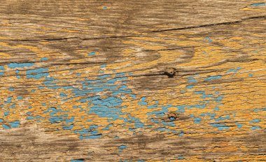 Kırık mavi eski boya. Eski tahta arkaplan