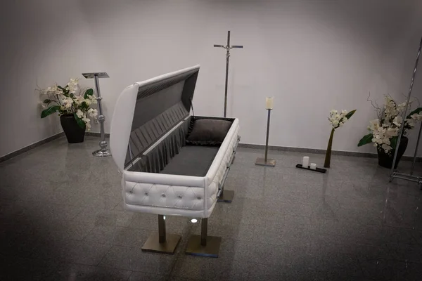 Coffin με νέα μοντέρνα όπως ένα στυλ Καναπές Τσέστερ. — Φωτογραφία Αρχείου