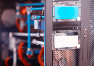 İç yüksek performanslı iş istasyonu bilgisayar arka plan