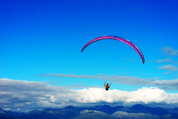 Kite flyer in the sky background — Stock Photo, Image