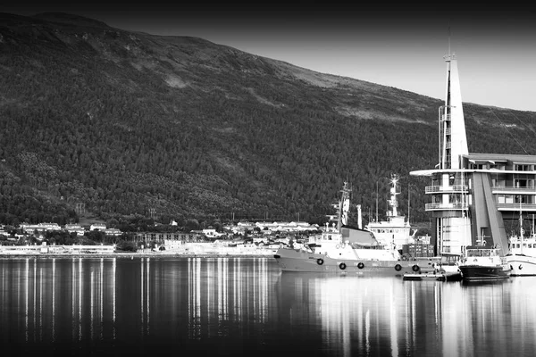 Norveç Tromso iskelesi arka plan