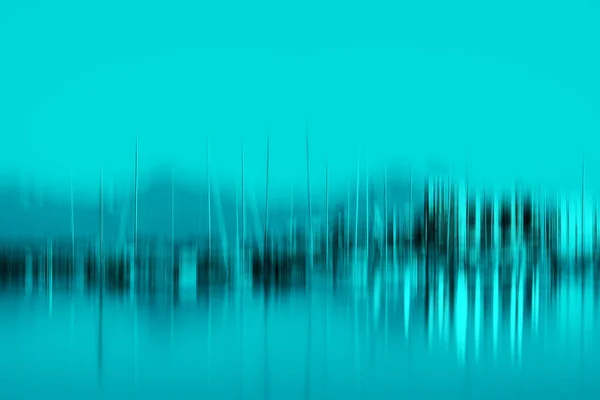 Vertikale Cyan Motion Blur Yachtclub Hintergrund — Stockfoto