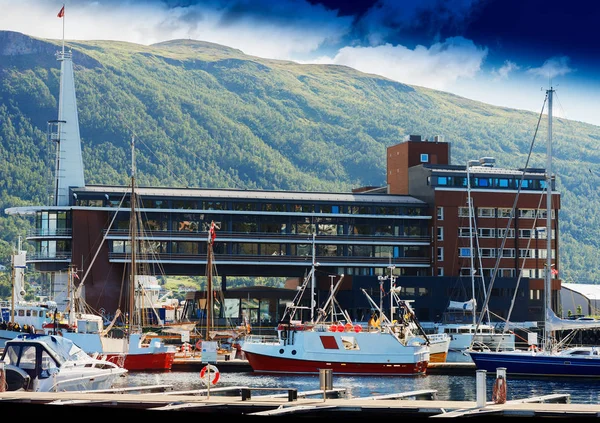 Noruega hotel building background —  Fotos de Stock