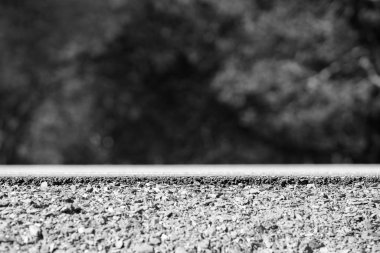 Siyah ve beyaz yol-yatak ulaşım setin arka plan