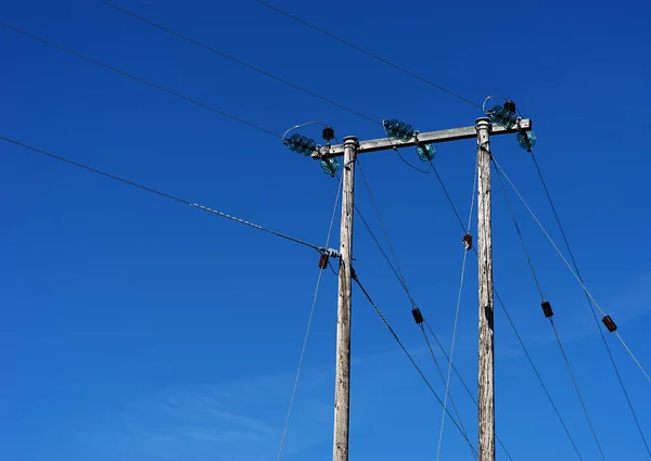 Linii energetycznej w tle Norwegia — Zdjęcie stockowe