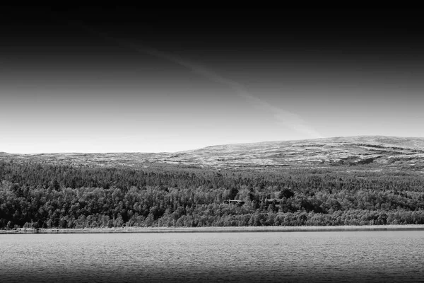 Norway lake landscape background — Stock Photo, Image