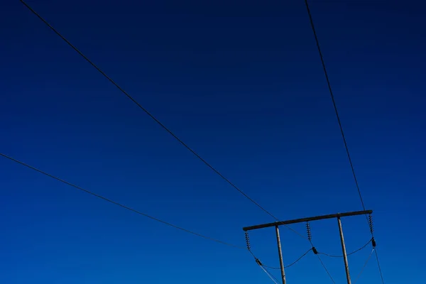 ノルウェーの電源ラインの背景 — ストック写真