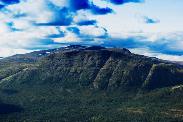 Oppdal mountain peak landscape background — Stock Photo, Image