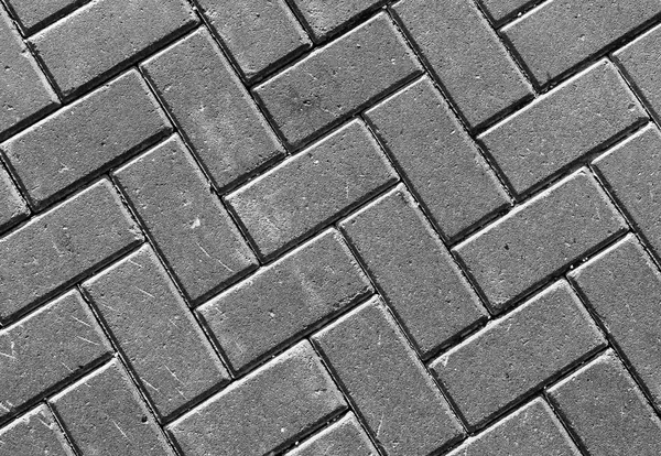 Horizontal vívido preto e branco rua pavimento texturizado backgr — Fotografia de Stock