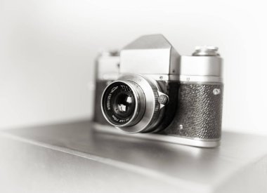 Vintage fotoğraf makinesi bokeh arka plan