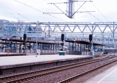 Oslo demiryolu taşıma istasyonu resimde arka plan