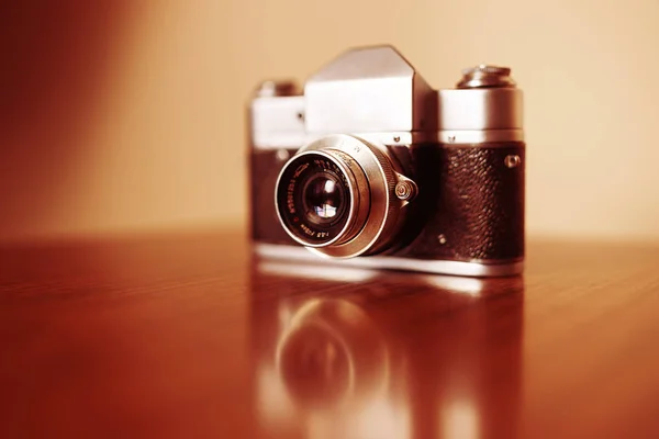 Φόντο bokeh εκλεκτής ποιότητας φωτογραφική μηχανή — Φωτογραφία Αρχείου