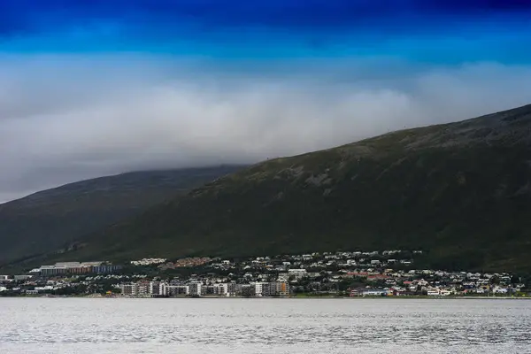 Norsko Společenství fjordu krajinném zázemí — Stock fotografie
