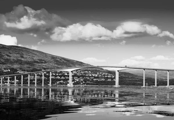 Norway city bridge background — Stock Photo, Image