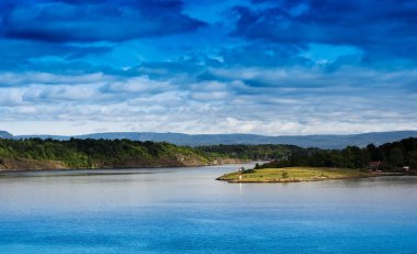 Okyanusu Adaları Norveç arka plan manzara