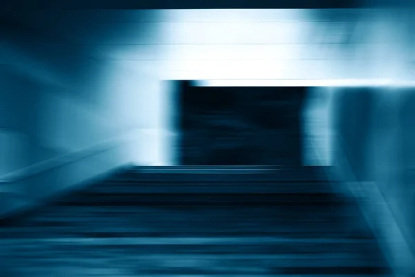 Blå business trappor bokeh bakgrund — Stockfoto