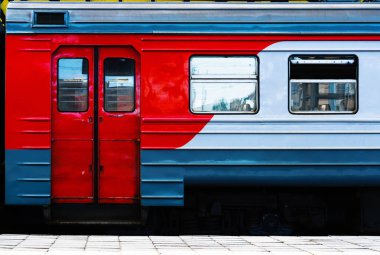 Yatay canlı Rus tren taşıma ayrıntılı arka plan geri