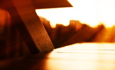 Hafif sızıntı ve yağmur ile soyut yüzey bokeh arka plan damla