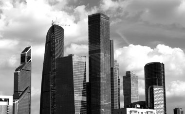 Moscow city iş merkezi arka plan