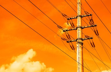 Günbatımı güç satır arkaplanı