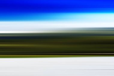 Yatay hareket bulanıklığı manzara arka plan