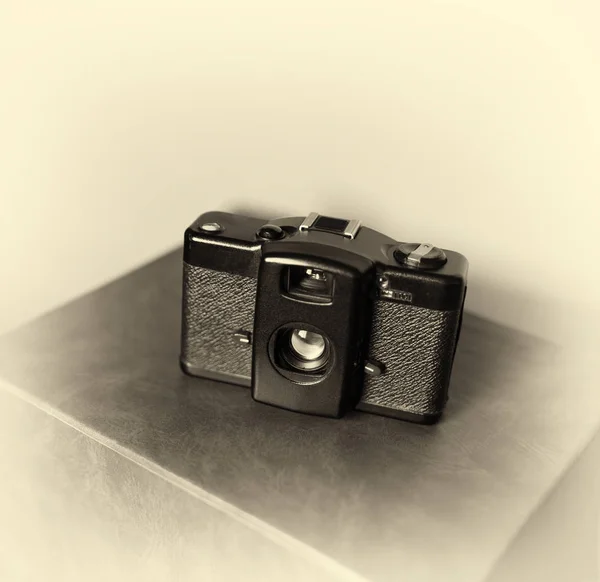 Vintage kamera bokeh háttér — Stock Fotó