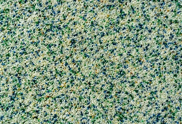 Horizontal lebendige weiße grüne Kieselsteine körnigen Sand strukturiert abstrakt — Stockfoto