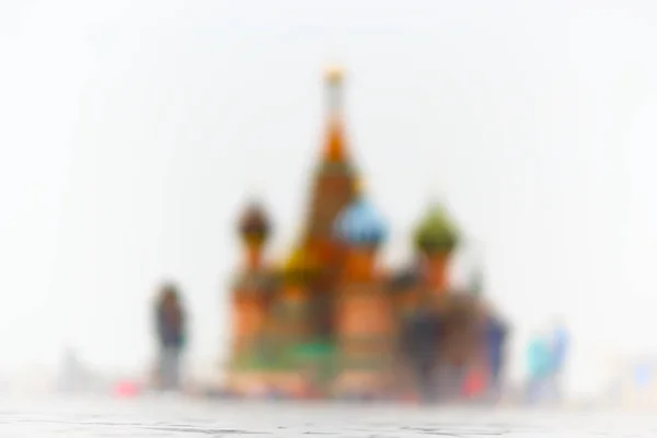 Horizontal blasse Basilikumkathedrale Bokeh Hintergrund — Stockfoto