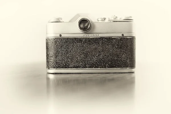 Vintage cámara atrás fondo bokeh — Foto de Stock