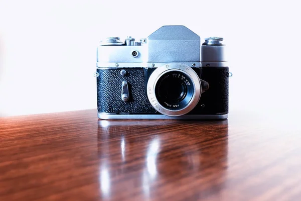 Vintage meetzoeker camera achtergrond — Stockfoto