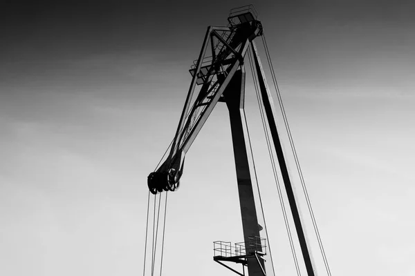 Industrial crane background — Stock Photo, Image