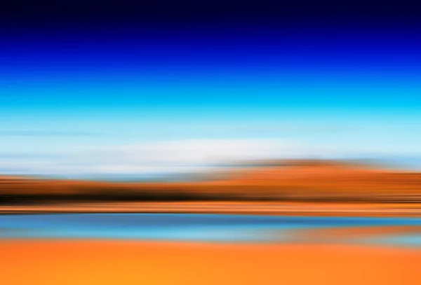 Horizontal motion blur autumn lake background — Stock Photo, Image