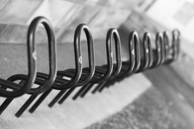 Siyah Beyaz Bisiklet Park zemin