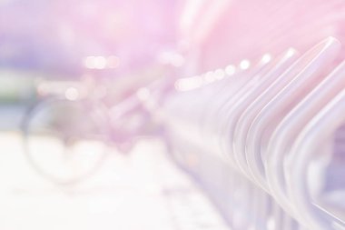 Norveç Bisiklet Park Bahçe ışık sızıntısı arka plan ile