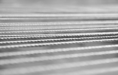 Yatay siyah beyaz ip ayrıntı bokeh arka plan