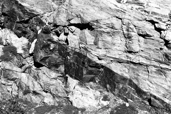 Black and white  rock texture karst background