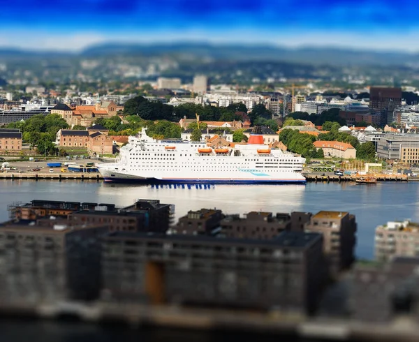 Oslo city cityscape achtergrond — Stockfoto