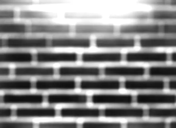 Mur en brique noire et blanche fond bokeh — Photo