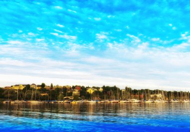 Oslo yat kulübü manzara arka plan
